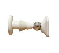 Butée de porte magnétique en silicone souple avec loquet en caoutchouc, offrant un maintien stable et ferme avec perforation et matériaux anti-rayures transparents lavables (blanc)