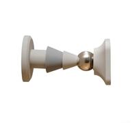 Butée de porte magnétique en silicone souple et caoutchouc, avec installation par poinçon et forte aspiration pour un maintien ferme et stable de la porte (gris)