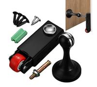 Butée de porte magnétique Kit capture glissante et roulette basse | Butée De Porte Aimantée pour maison salon chambre abri portillon cuisine salle de bain