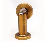 Butée de porte magnétique robuste (1 pièce) - Support de porte en acier inoxydable for mur et sol - Butée de porte décorative avec aimant puissant(Yellow antique copper)