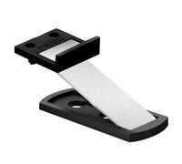 Butée de porte magnétique sans perçage ultra fine anti-collision pour usage domestique dans diverses scènes (noir)