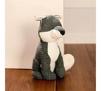 Butée de porte Marco Paul, jouet en peluche lestée en forme d'animal mignon, cale-porte en tissu lourd sans danger pour les enfants, décoration d'intérieur ou de cuisine (renard gris foncé)