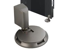 Butée de porte mécanique au sol silencieux, support de porte réglable en hauteur - Invisible, sans perçage, sans butée de porte magnétique | Butée de porte coupe-vent réglable pour la maison, empêche