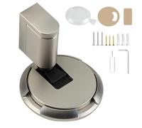 Butee de Porte Mécanique Silencieuse, Murale Métal Butée Arret de Porte et Sans Perforation Dispositif de Retenue Réglable Avec Adhésif pour Chambre à Coucher, Bureau