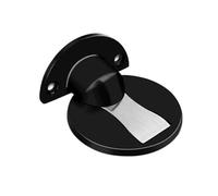 Butée de porte ménage invisible for chambre à coucher, butée réglable sans perforation par for portes, magnétique(Mini Black,2PCS)