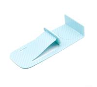 Butée de porte multifonction en forme de cale antidérapante pour béton en bois et carrelage - Facile à installer - Sans outils - Bleu