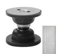 Butée de porte murale en acier inoxydable - Support de porte magnétique haute performance pour protection du sol et du mur - Protection solide de la porte de perçage - Arrêt de porte durable pour le