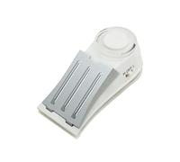 Butée de porte portable 2 en 1 - Alarme de sécurité - Volume de 125 entrées - Arrêt d'alarme - Pour maison de voyage - Dispositif de sécurité pour appartements extérieurs, appareils - Ouverture vers