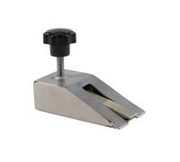 Butée de porte réglable en hauteur, protection anti-collision, base en fonte, silicone antidérapant, en acier inoxydable, convient pour des espaces de 5 à 30 mm, installation argentée pour bureau