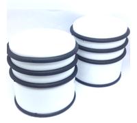 Butée de porte Relaxdays sol blanc Lot 2 Arrêtoirs Diametre 75Mm Hauteur 8Cm
