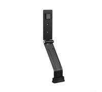 Butée de porte sans perçage nécessaire, bloqueur de porte à pied pour la maison et le bureau, avec caoutchouc antidérapant et construction en acier inoxydable, noir