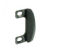 Butée de portillon pour serrure Modulox à pêne rentrant - noir TIRARD