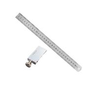 Butée de positionnement pour règle en acier Scribe La Règle De Marquage En Aluminium 15/20/30/40 Cm Arrête Les Clôtures Avec Jauge Travail Du Bois D'arrêt Coulissant(30cm)