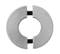 Butée de profondeur de forage Bague de fin course fixe en alliage d'aluminium, collier d'arbre à double fente avec vis, d'axe d'embout séparé, 1 pièce(12mm)