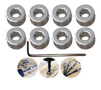 Butée de Profondeur de Foret, CESFONJER Butée de Profondeur Colliers Anneau Positionneur Durable Foret À Bois (ID:6mm, 8pcs), avec clé Hexagonale