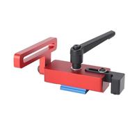 Butée de rail à onglet de type 45 en alliage d'aluminium, poignée rotative à 90 °, dispositif d'arrêt précis à fente en T pour outils de travail du bois, positionnement et