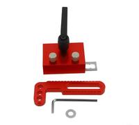 Butée de rail à onglet pour le travail du bois avec limite de longueur réglable et clôture rabattable pour une fixation stable, fabriquée à partir de matériaux robustes pour plus de précision et de