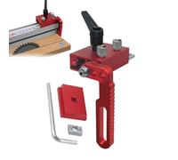 Butée de rail en T pour le travail du bois - Localisateur réglable en d'aluminium, guide de clôture verrouillable, bloc de mesure de précision, structure légère et durable offrant un alignemen