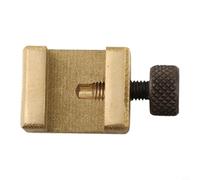 Butée de règle en acier, bloc de positionnement en métal, clôture à tracer, guide de ligne précis pour le travail du bois, localisateur de limite en laiton 20-39 mm (20 mm)