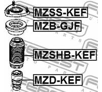 Butée de ressort Essieu avant MZD-KEF FEBEST pour MAZDA CX-5