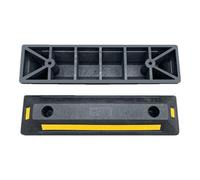 Butée de Roue de véhicule Robuste, Bloc de Pneu de stationnement en Caoutchouc - Butée de Roue de Garage de Voiture d'allée,Le Guide des pneus de stationnement en Caoutchouc Bloque la butée de po