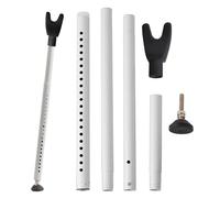 Butée de sécurité de porte | Blocage de sécurité réglable pour porte en verre, bloqueur antidérapant renforcé, bâton de blocage antivol pour sous-sol, maison, propriété locative