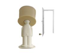 Butée de sécurité pour portes | Cale anti-collision avec protection - 2 unités sans perçage Barrière adhésive anti-collision amovible pour bureau et maison