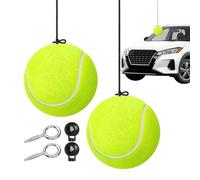 Butée De Stationnement Garage Pour Voiture, Guide De Stationnement Automobile 2 Pièces Avec Balle De Tennis Aide Au Positionnement, Indicateur Arrêt Véhicule Réglable pour Voiture SUV Camping-Car Mais