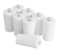 Butée de store enroulable en plastique blanc de 40 mm pour store coulissant sécurisé avec barre inférieure