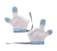 Butée de succion pour, gants à mâcher respirants pour se ronger les ongles, mignon bouchon de succion pour, 2 doigts