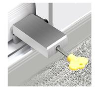 Butée de verrouillage pour fenêtre en aluminium, Bouchon de verrouillage fenêtre en alliage d'aluminium, limiteur cale sécurité coulissant(No Hole)