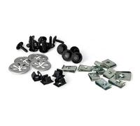Butée élastique, clips de cache moteur compatible pour Audi A3, Seat Cordoba, Ibiza, Leon, Toledo, Skoda Octavia, VW Bora, Caddy, Golf IV, Jetta, New Beetle et Polo OEM N90335004 N90335006