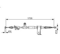 Butée élastique de suspension pour BOSCH 1 987 477 112 pour 159 (939_) 2 2009-