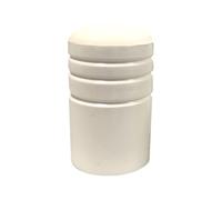 Butée en composite avec tampon élastomère pour volet battant - blanc