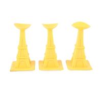 Butée Porte Lave - Linge Silicone 3 Pièces, Antirayure, Réduction Bruit, Support Tour Jaune - Protection Murale et Aération, Usage Polyvalent (Jaune)