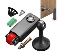 Butée Porte Magnétique Kit capture glissante et roulette basse | Butée De Porte Aimantée pour maison salon chambre abri portillon cuisine salle de bain
