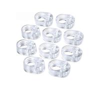 Butée pour poignée de porte en silicone transparent, lot de 10 pièces