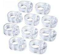 Butée pour poignée de porte en silicone transparent, lot de 10 pièces