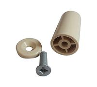 BUTEE RONDE POUR LAME FINALE LG40 MM BEIGE AVEC RONDELLE ET VIS LG20