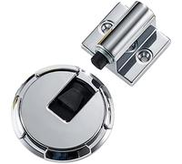 Butées de porte en alliage de zinc Heavy Duty Invisiable Punch Free Door Holder Non-Magnetic Door Stopper Catch 1Pcs (Color : K24-GREY)