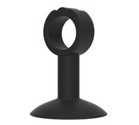 Butées de porte en caoutchouc Butée anti-collision Type ventouse Couvercle poignée Coussin protection silencieux 3 pièces(Black)