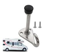 Butées de Porte pour Mur - Blocage Silencieux Protecteur | Butée Murale Robuste en Acier Inoxydable et Caoutchouc avec Crochet,Pour Salle De Bain Chambre D'Hôtel Chambre À Coucher Camping-Car