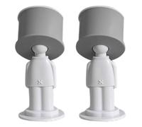 Butées de sécurité pour portes - Cale anti-collision avec protection - 2 unités anti-collision sans perçage silencieuse Fixation adhésive à l'épreuve des amovible pour affaires chambre salle