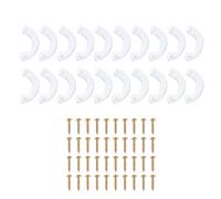 Butées de tiroir transparentes améliorées pour meubles - Clip inférieur transparent - Avec vis