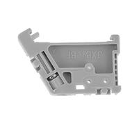 Butées d'Extrémité Bornier Rail DIN 35mm 50 Pièces en Plastique Gris avec Vis de Fixation Clips de Montage pour Interrupteur à Boucle Accessoire Professionnel Tableau Électrique