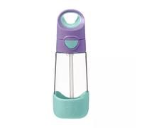 Butelka tritanowa ze słomką 450 ml, Lilac Pop, b.box B.BOX