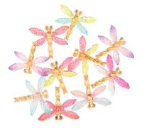 BUTIFULSIC 10 Pièces Breloques Libellule en Résine Fabrication de Bijoux, Décorations Délicates et Réalistes en Plastique, pour DIY et Présentation sur Étagère Couleur Couleur Aléatoire