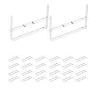 BUTIFULSIC 100 Clips de Reliure en Métal Argenté Faciles à Installer 8 Cm Pack de 100 pour Fournitures de Papeterie pour Reliure de Livres et Magazines