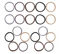 BUTIFULSIC 100 Pièces Élastiques à Cheveux en Caoutchouc Marron, Haute Élasticité, Maintien Doux et Léger, Accessoires Simples pour Queue de Cheval, pour Voyage et Sport