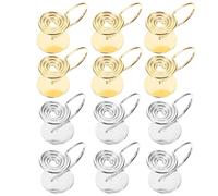BUTIFULSIC 12pcs Clips Oreilles U en Cuivre Résistants la Déformation Légers pour Fabrication de Boucles D'oreilles DIY Présents Mode et Stylés